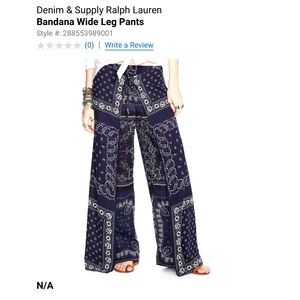 Ralph Lauren Denim and Supply Scarf Pant